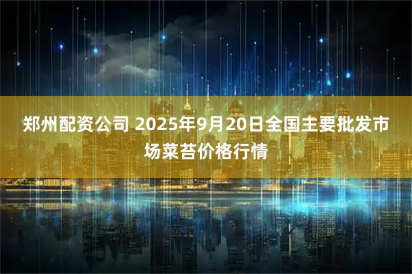郑州配资公司 2025年9月20日全国主要批发市场菜苔价格行情